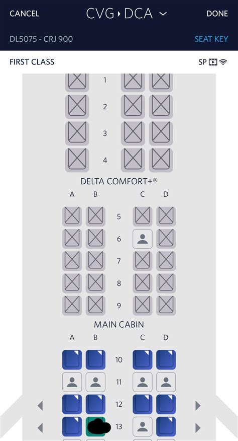 Seat Selection and Upgrades .